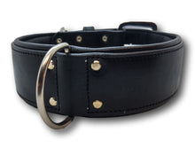 Load image into Gallery viewer, Personalized Dog collar | Black leather dog collar | My Custom ID™