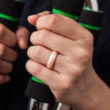 Load image into Gallery viewer, Pink Pearl Silicone Ring, 5.6 mm wide.