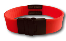 Charger l'image dans la galerie, Id Bracelet, Personalized Bracelet, 20mm Red Band. Silver, Black, Rose Gold faceplate. freeshipping - My Custom ID