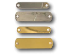Charger l'image dans la galerie, Dog Tag, Name plate, Collar plate, Personalized, Brass Nameplate, Gold & Silver Finish. freeshipping - My Custom ID