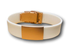 Load image into Gallery viewer, White silicone bracelet