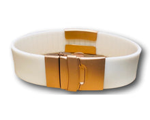 Load image into Gallery viewer, White silicone bracelet