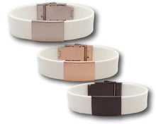 Load image into Gallery viewer, White silicone bracelet