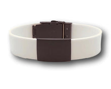 Load image into Gallery viewer, White silicone bracelet