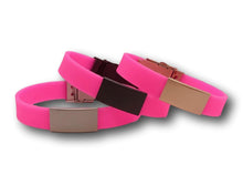 Load image into Gallery viewer, pink medical id bracelets