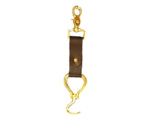 Load image into Gallery viewer, Hoof Pick, Brass, Folding, Leather Fob. freeshipping - My Custom ID