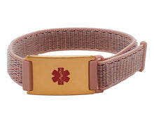 Load image into Gallery viewer, Id Bracelet, Nylon Loop, Personalized Bracelet, Black, Pink. freeshipping - My Custom ID