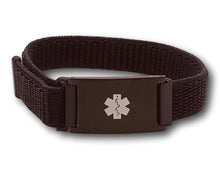 Load image into Gallery viewer, Id Bracelet, Nylon Loop, Personalized Bracelet, Black, Pink. freeshipping - My Custom ID