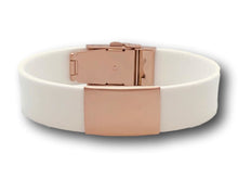 Load image into Gallery viewer, White silicone bracelet