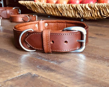 Load image into Gallery viewer, Dog Collar, Genuine Leather, Engraved Nameplate, Personalized Leather Dog Collar, Custom Dog Collars for Dogs, Laser Engraved Dog Collar freeshipping - My Custom ID