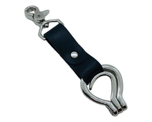 Load image into Gallery viewer, Hoof Pick, Brass, Folding, Leather Fob. freeshipping - My Custom ID