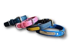 Load image into Gallery viewer, Leather Dog Collar, Personalized Dog Collar, Personalized Leather Dog Collar, Engraved Dog Collar. freeshipping - My Custom ID