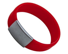 Load image into Gallery viewer, Silicone Stretch ID Bracelet 18MM freeshipping - My Custom ID
