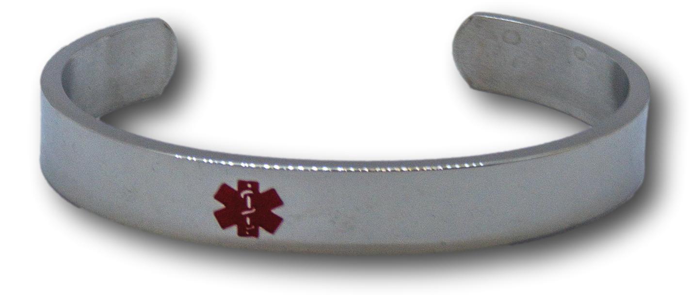 TGLS Red Medical Alert ID Bracelet for Women Men's Emergency First Aid  Health Alert Laser Engraved Satinless Steel Adjustable Silicone Wristband  Bracelets Seizures