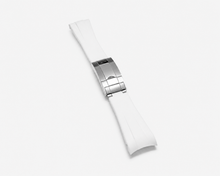 Load image into Gallery viewer, 20mm Curved End Silicone Rubber Watch strap | Compatible with Select Rolex, Seiko &amp; Hamilton Watches
