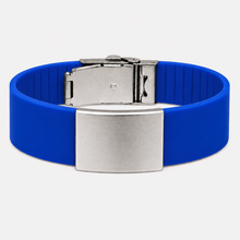 Load image into Gallery viewer, Personalized Silicone Medical ID Bracelet | Engraved Hypoallergenic Wristband
