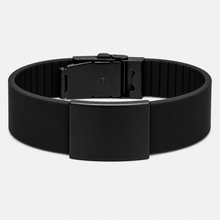 Load image into Gallery viewer, Personalized Silicone Medical ID Bracelet | Engraved Hypoallergenic Wristband
