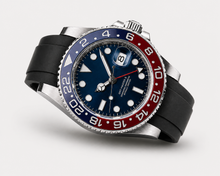 Load image into Gallery viewer, 20mm Curved-End FKM Rubber Watch Strap | Optional Engraving | Oyster Clasp Compatible
