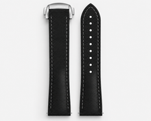 Load image into Gallery viewer, Stitched FKM Hybrid Strap with Deployment Clasp Sailcloth Pattern
