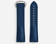 Load image into Gallery viewer, Stitched FKM Hybrid Strap with Deployment Clasp Sailcloth Pattern
