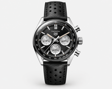 Load image into Gallery viewer, Perforated Suede Strap Tag Heuer Carrera

