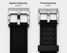 Load image into Gallery viewer, Fitted FKM Strap For Seiko Alpinist - 20mm - Personalized.
