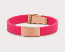 Load image into Gallery viewer, Personalized Silicone Medical ID Bracelet | Engraved Hypoallergenic Wristband

