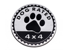 Load image into Gallery viewer, Jeep-Inspired 4x4 Dog Theme Badge – Aluminum Car Emblem for Vehicles (6cm Round)
