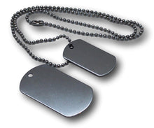 Charger l&#39;image dans la galerie, Collier militaire Dog Tag - Acier inoxydable - Gravé au laser
