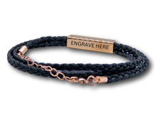 Load image into Gallery viewer, Engraving Stainless Steel Unisex Bracelet | Rose Gold | My Custom ID™
