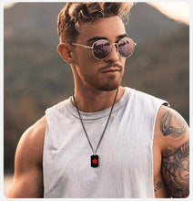 Charger l&#39;image dans la galerie, Medical Alert Dog Tag Necklace For Men, Medical Alert Dog Tag Necklace For Women, Dog Tag Necklace Personalized.
