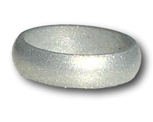 Charger l&#39;image dans la galerie, Silver Silicone Ring, 5.6 mm wide.
