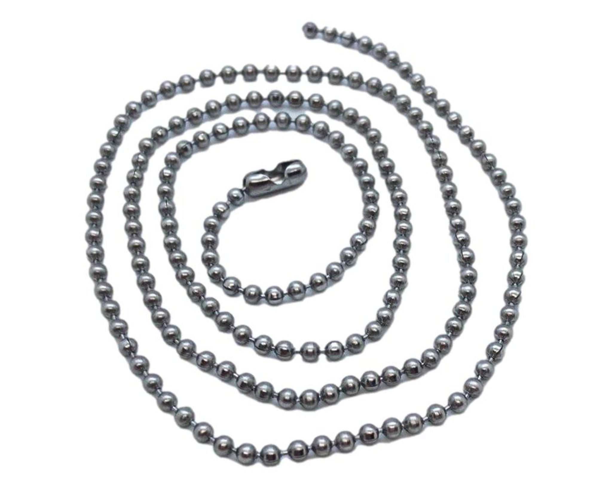 Medical ID Chain  Stainless Steel Ball Chain Necklace