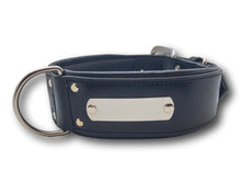 Load image into Gallery viewer, Personalized Dog collar | Black leather dog collar | My Custom ID™
