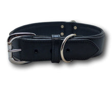 Charger l&#39;image dans la galerie, Personalized Dog collar | Black leather dog collar | My Custom ID™
