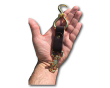 Load image into Gallery viewer, Hoof Pick, Brass, Folding, Leather Fob. freeshipping - My Custom ID
