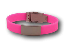 Load image into Gallery viewer, pink medical id bracelets
