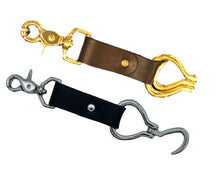 Load image into Gallery viewer, Hoof Pick, Brass, Folding, Leather Fob. freeshipping - My Custom ID
